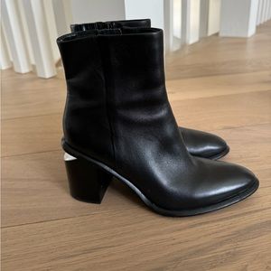 Alexander wang Anna block heel bootie, size 7